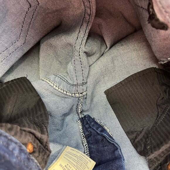 Miss Me Jeans Women's 29x29.5 (8) Dark Blue Easy Skinny Sequins Flower Bling - Picture 8 of 14